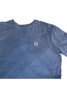 Carhartt Original Fit Blue Pocket T-Shirt Size Mens XL 2XL Regular Workwear